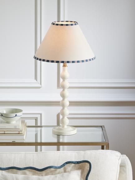 John Lewis Darwen Tapered Lampshade - view 2, Loch Blue