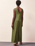 Ro&Zo Jersey V-Neck Jumpsuit, Green
