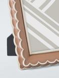 John Lewis Multi Scallop Hand Painted Photo Frame, Mocha