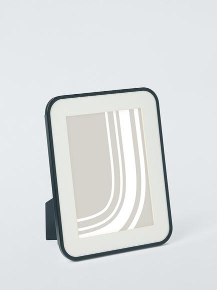 John Lewis Scandi Rounded Corner Photo Frame, Black
