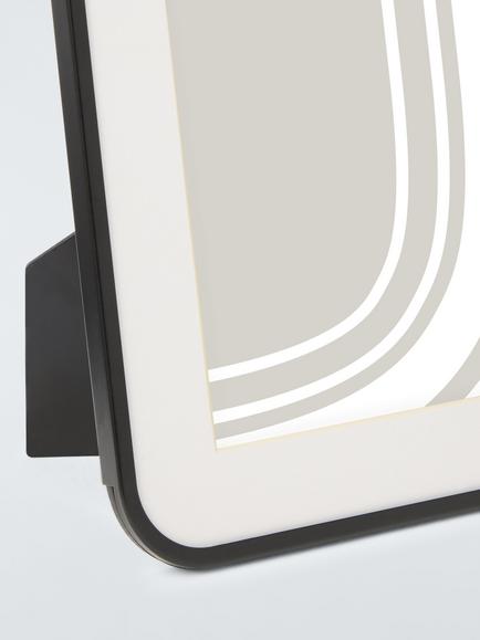 John Lewis Scandi Rounded Corner Photo Frame - view 2, Black
