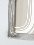 John Lewis Textured Wave Photo Frame, Silver