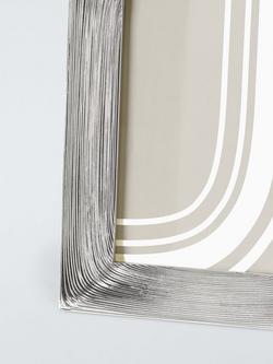 John Lewis Textured Wave Photo Frame, Silver - view 2, Silver
