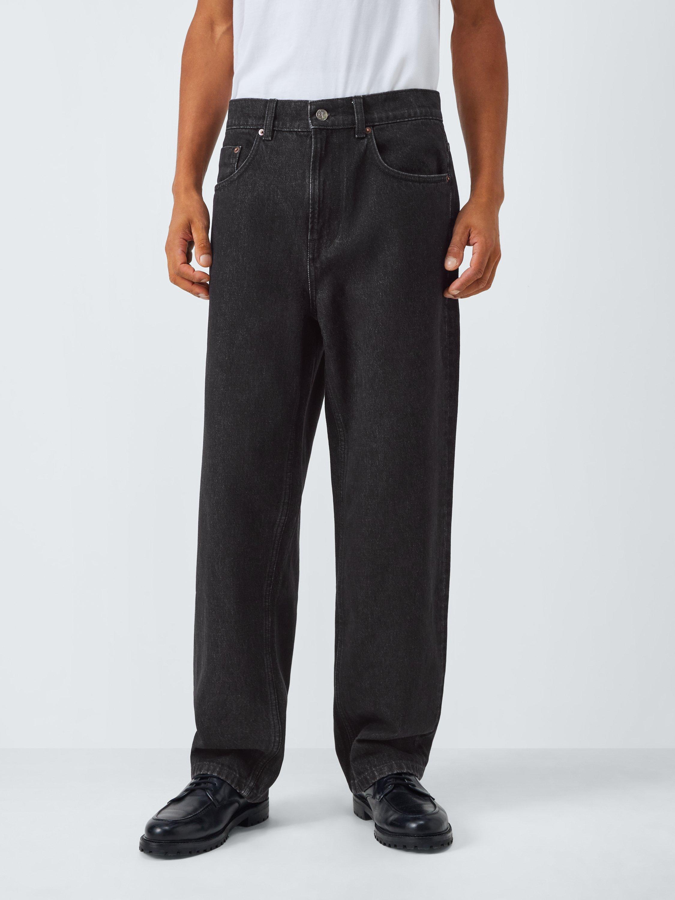 Product image 1 of 6, which shows John Lewis Relaxed Fit Denim Jeans, Dark Wash, 30R