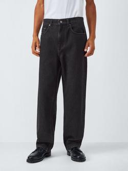 John Lewis Relaxed Fit Denim Jeans, Dark Wash