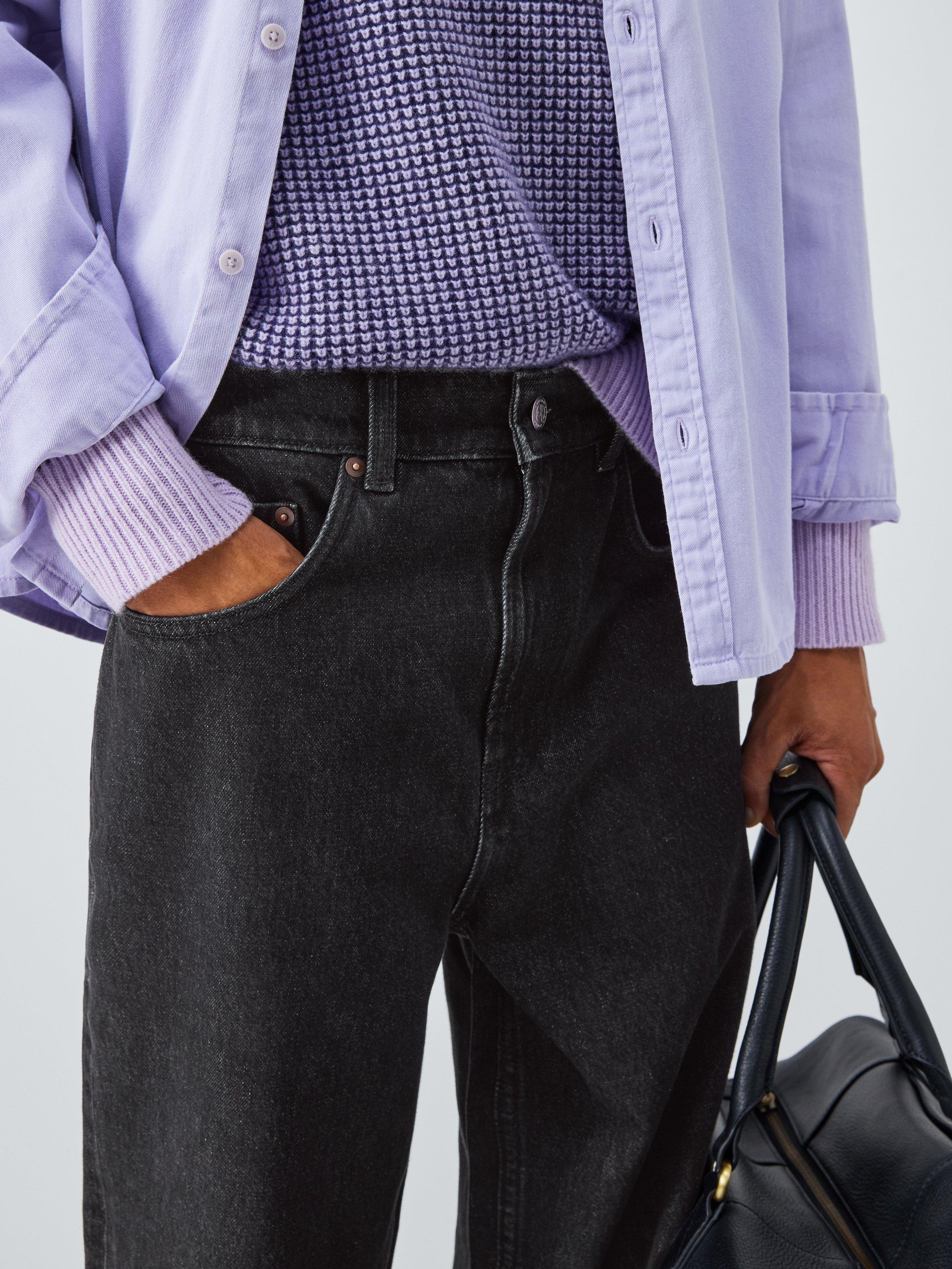 Product image 5 of 6, which shows John Lewis Relaxed Fit Denim Jeans, Dark Wash, 30R