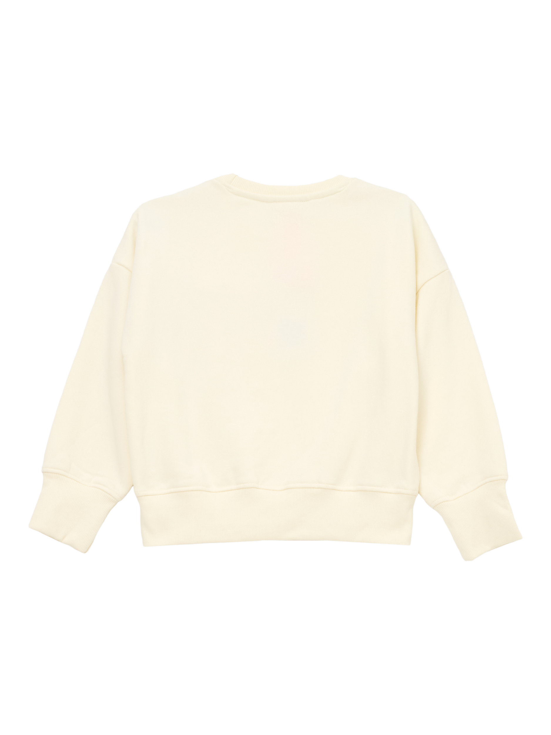 Product image 5 of 6, which shows Angel & Rocket Kids' Bow Sweatshirt, Ivory, 3-4 years