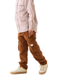 Angel & Rocket Kids' Corduroy Relaxed Skate Trousers, Tan