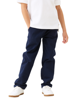 Angel & Rocket Kids' Cotton Twill Trousers, Navy, Navy