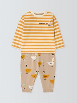 John Lewis Baby Duck Long Sleeve Top & Joggers Set, Multi, Multi
