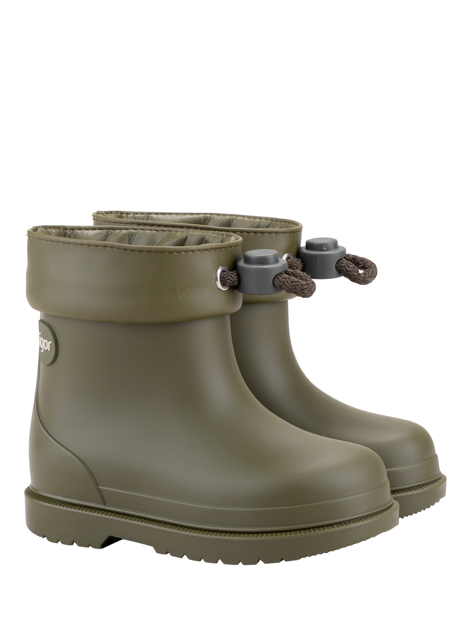 Product image 1 of 4, which shows IGOR Kids' Wellington Ankle Boots, Green, EU22
