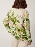 Monsoon Fleur Floral Shacket, Cream/Multi