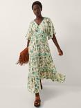 Monsoon Saoirse Floral Maxi Dress, Ivory