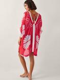 Monsoon Nara Shell Print Mini Kaftan, Rust