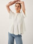 Monsoon Tate Lace T-Shirt, White