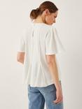 Monsoon Tate Lace T-Shirt, White