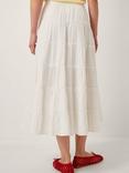 Monsoon Ginny Tiered Maxi Skirt, Ivory