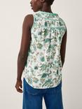 Monsoon Saoirse Pintuck Floral Top, Ivory