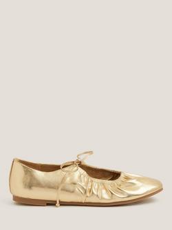 Monsoon Blair Ballet Pumps, Gold