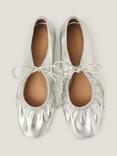 Monsoon Blair Ballet Pumps, Silver