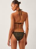 Monsoon Mia Glitter Bikini Top, Black
