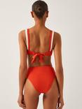 Monsoon Sabrina Colour Block Bikini Top, Rust