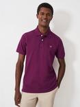 Crew Clothing Classic Pique Cotton Polo Shirt, Mid Purple