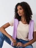 Crew Clothing Slub Scoop Neck T-Shirt, Rose Pink