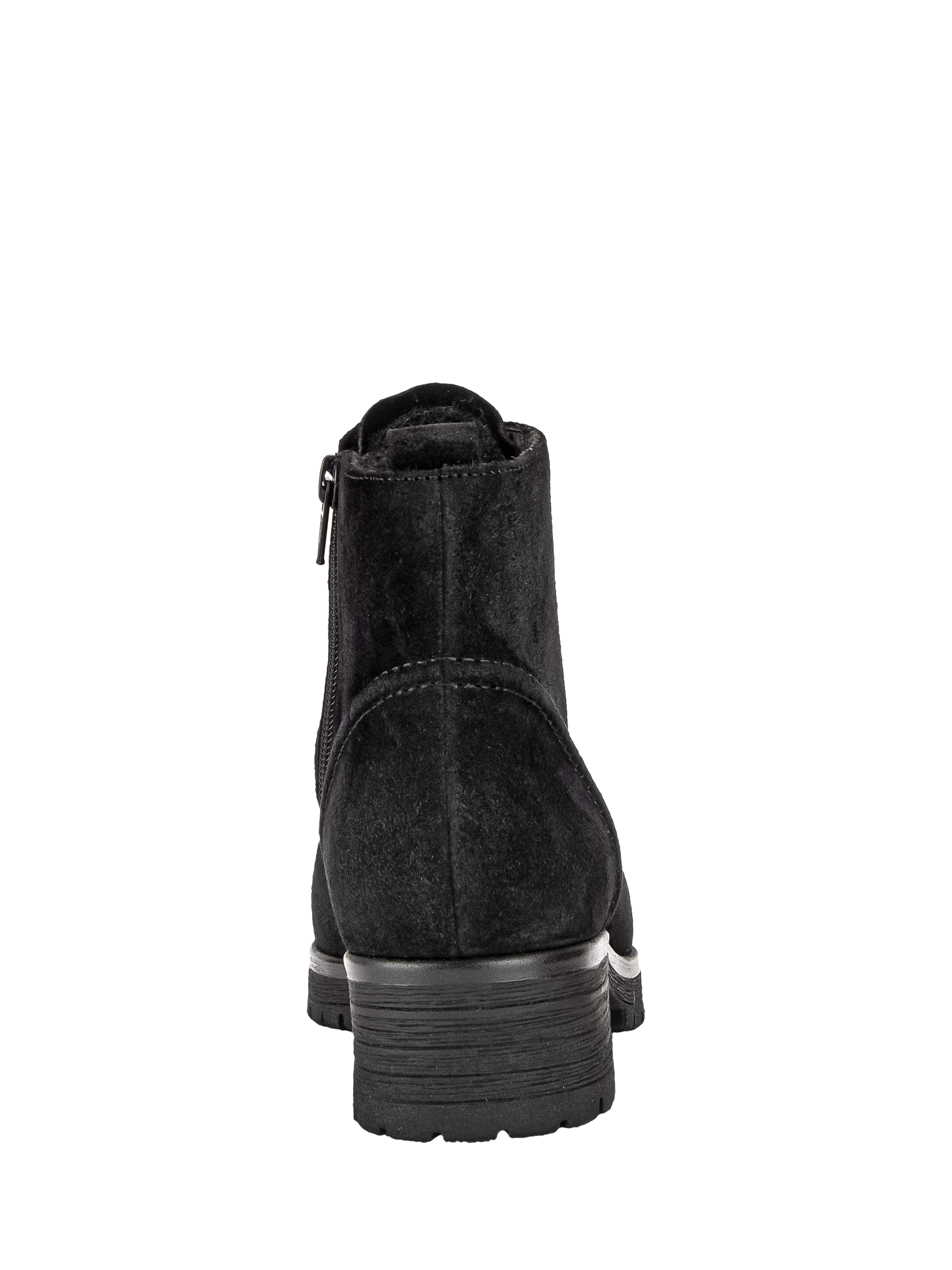 Product image 3 of 4, which shows Gabor Zumba Wide Fit Suede Ankle Boots, Black, 5