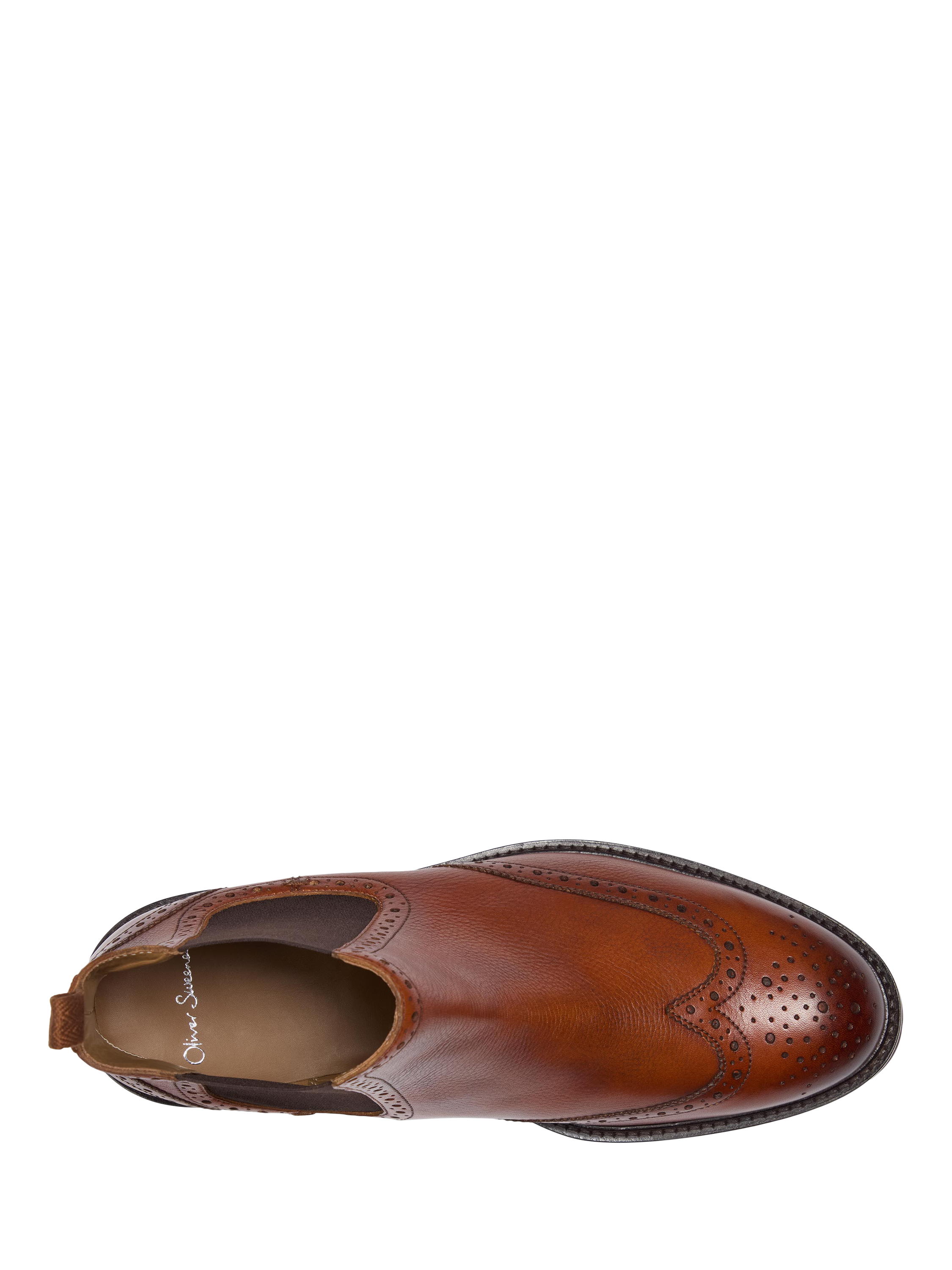 Product image 4 of 5, which shows Oliver Sweeney Harby Leather Chelsea Boots, Tan, 7