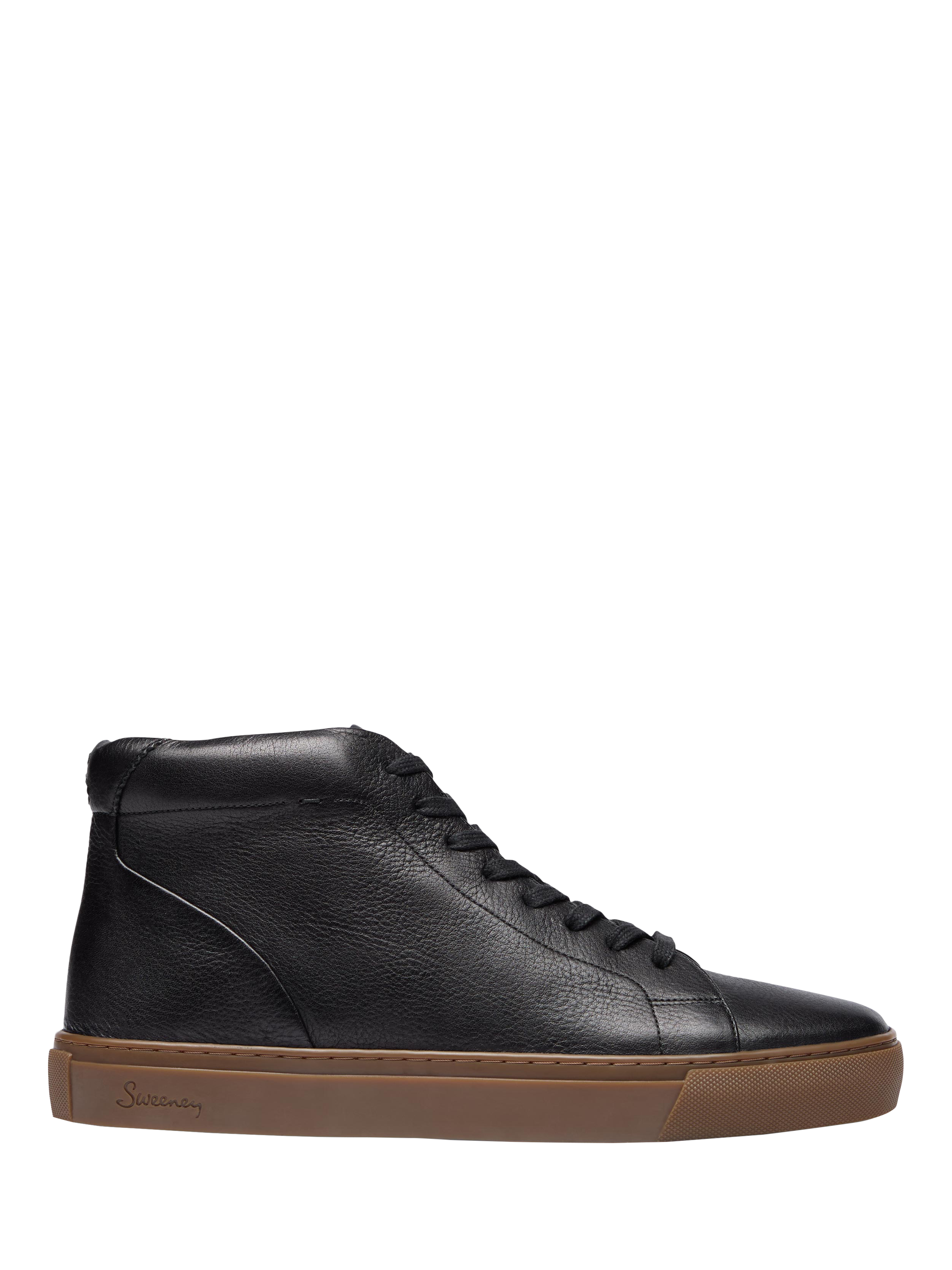 Product image 1 of 5, which shows Oliver Sweeney Laxey Leather Trainers, Black, 10
