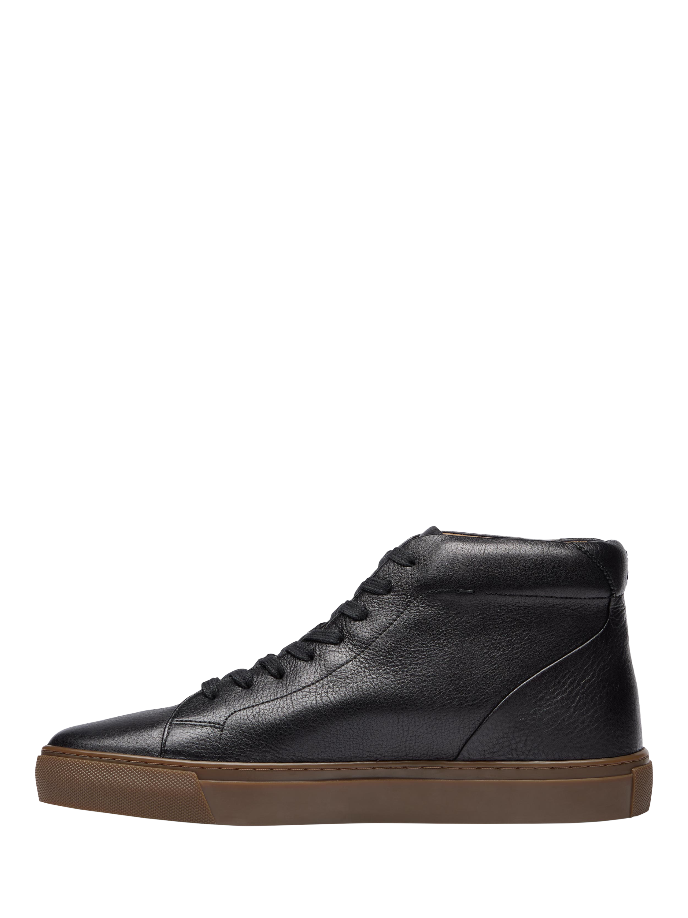 Product image 3 of 5, which shows Oliver Sweeney Laxey Leather Trainers, Black, 10
