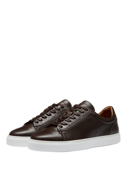 Oliver Sweeney Almada Leather Perforated Trainers - view 2, Brown