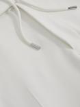 Reiss Found Drawstring Straight Trousers, White