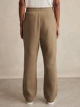 Reiss Gaia Wide Leg Joggers, Camel