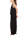 Nudea The Pure Organic Cotton Pyjama Vest, Black