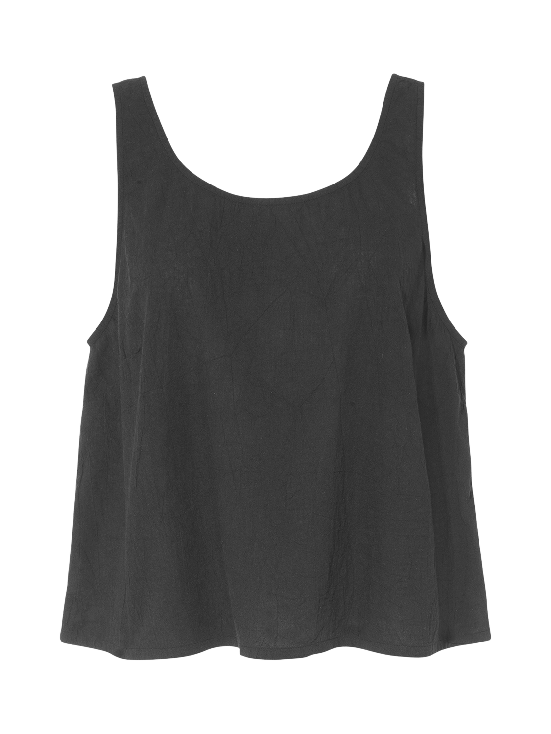 Product image 5 of 5, which shows Nudea The Pure Organic Cotton Pyjama Vest, Black, XS