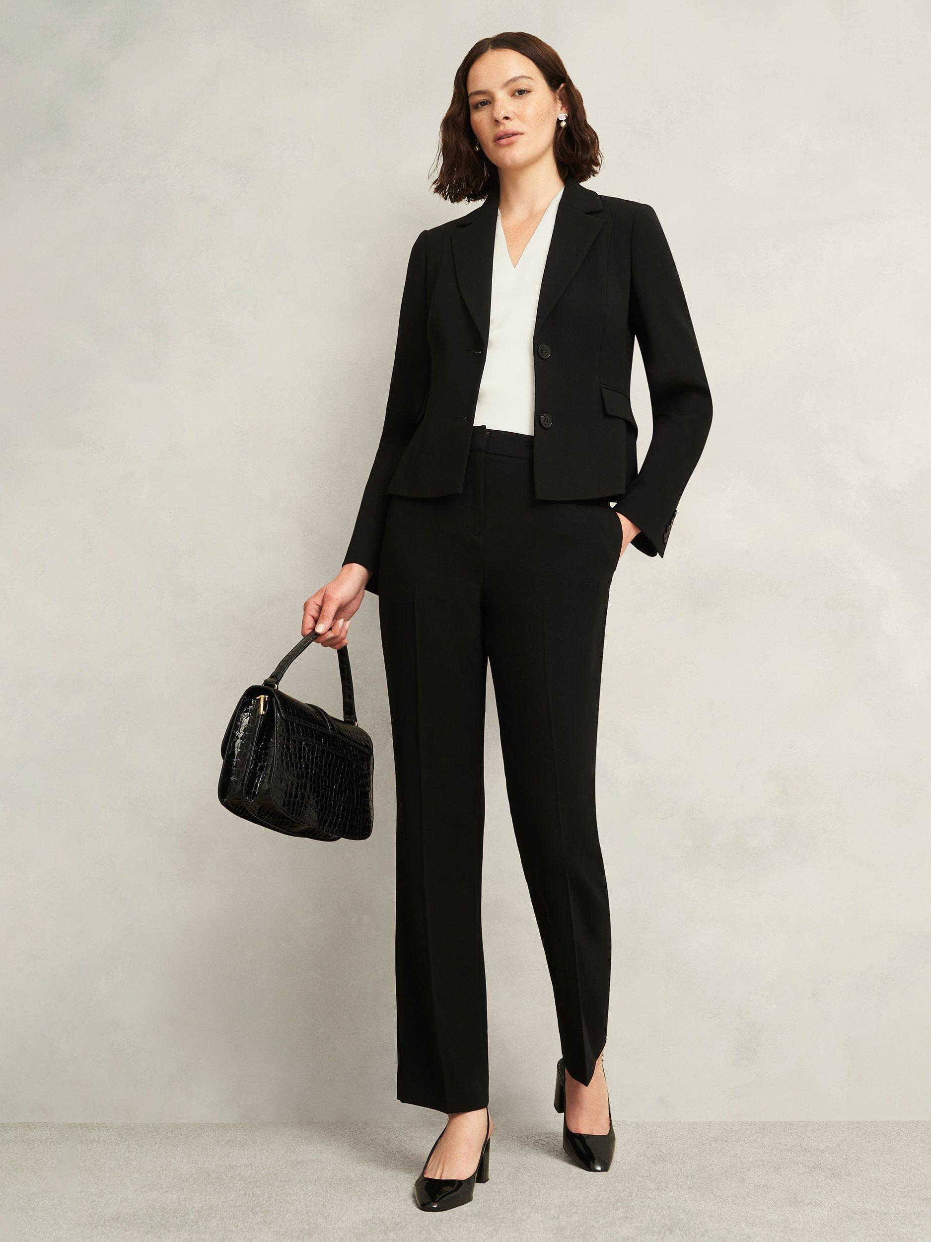 Product image 6 of 6, which shows Hobbs Nina Satin Blouse, Ivory, 10