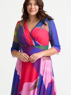 Scarlett & Jo Verity Patchwork Wrap Bodice Maxi Dress, Multi - view 2, Multi