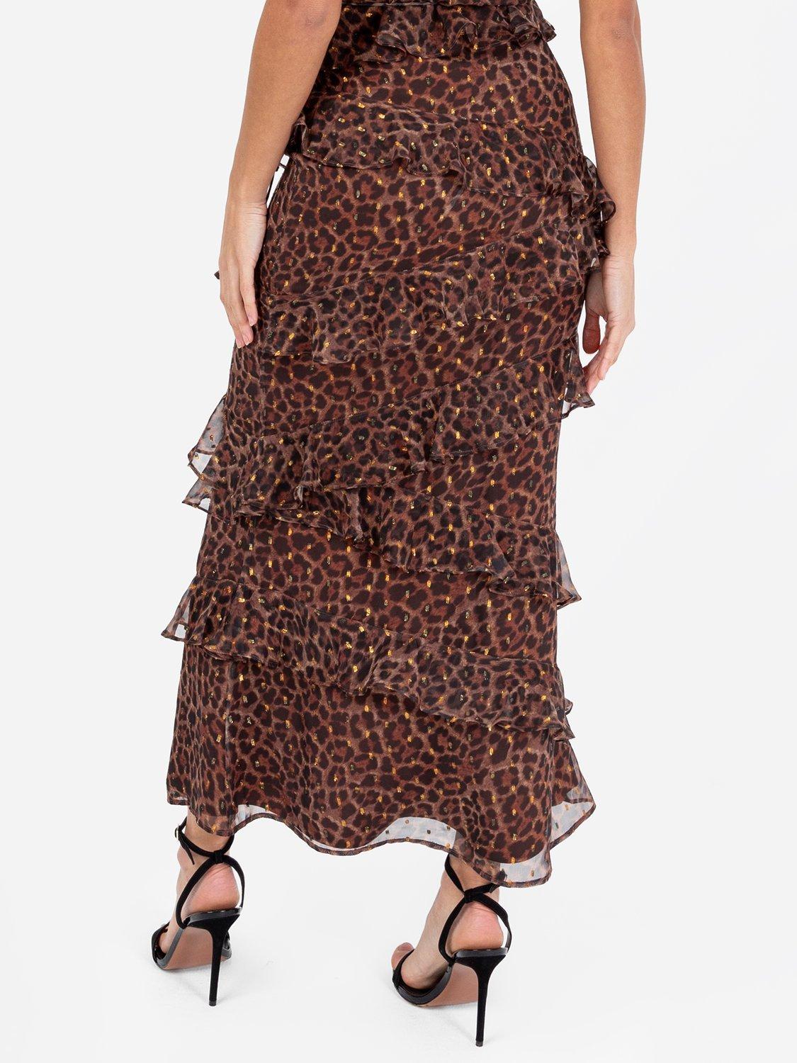 Product image 3 of 4, which shows Anaya With Love Animal Print Maxi Skirt, Multi, 6