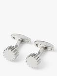 Simon Carter Cog Cufflinks, Grey Silver