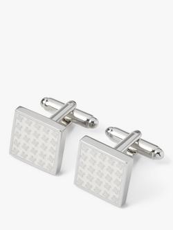 Simon Carter Dog Tooth Cufflinks, White, White