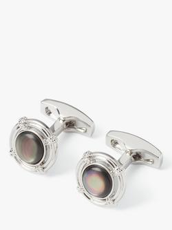 Simon Carter Lifebouy Cufflinks, Grey Silver, Grey Silver