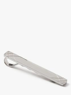 Simon Carter Sterling Silver Embossed Tie Slide, Silver