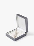 Simon Carter Sterling Silver Embossed Tie Slide