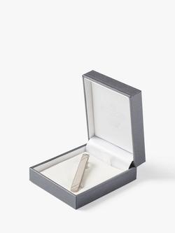 Simon Carter Sterling Silver Embossed Tie Slide - view 2, Silver