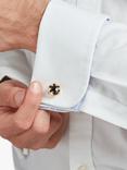 Simon Carter Radial Hexagon Cufflinks, Black