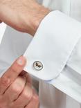 Simon Carter Mother of Pearl Butterfly Cufflinks, White Natural