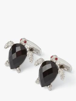 Simon Carter Turtle Cufflinks, Black Multi Black, Black Multi Black