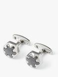 Simon Carter Radial Hexagon Cufflinks, Grey Dark